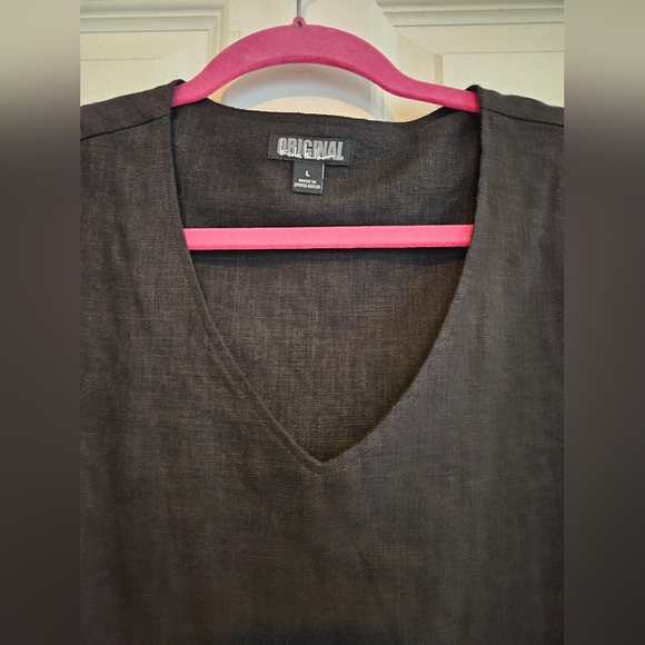 Black linen dress - Picture 8 of 10